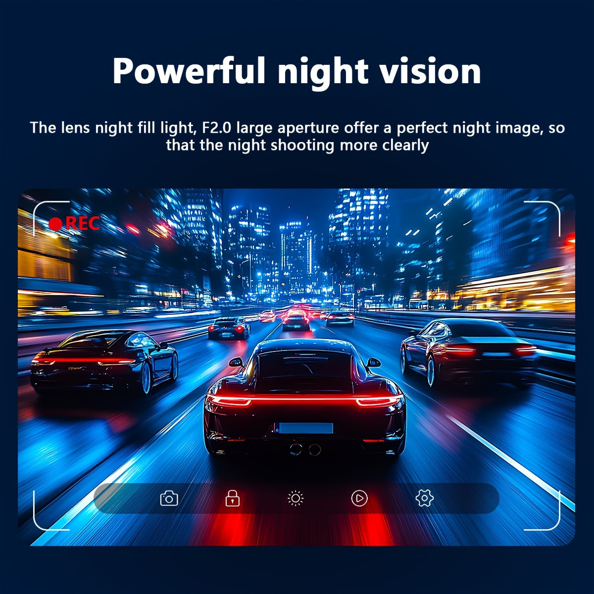 Dash Cam with 1080P Night Vision & G-Sensor